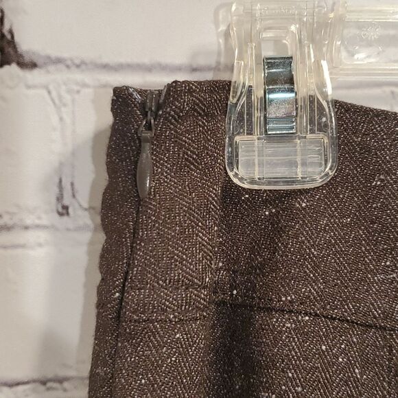 Sandro Sportswear brown A line knee length skirt - Picture 5 of 6
